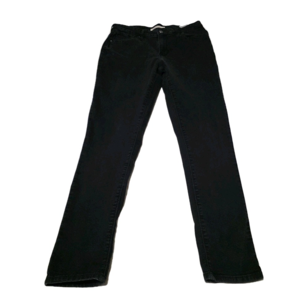 Women's Levis 721 Skinny Jeans Size 8R Black W27 L32‎ High Rise Eur 34R